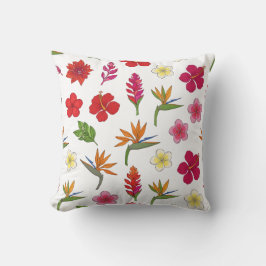 Flowers Pattern – Exotic Botanical Design クッション