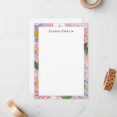 Flowers Personalized Stationery ノートカード (正面/裏面インサイチュ)