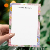 Flowers Personalized Stationery ノートカード