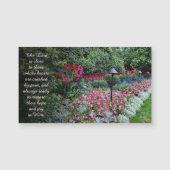 Flowers Photography Encouragement Quote Magnet (正面)