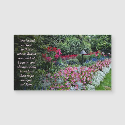Flowers Photography Encouragement Quote Magnet (正面)