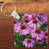 Flowers | Pink Coneflower Garden キーホルダー (正面)