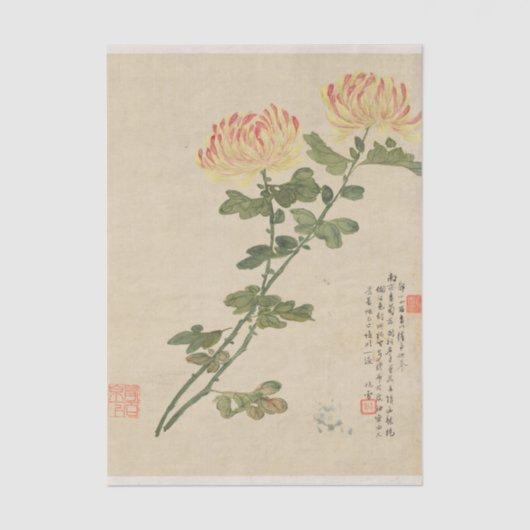 Flowers Pl. 10 by Liang Yuwei 薄葉紙 (正面)
