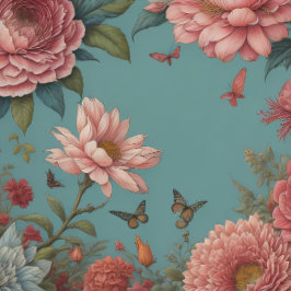 Flowers & postcard v6 vintage tissue paper  薄葉紙