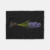 Flowers | Purple Hyacinth Bulb フリースブランケット (正面(横))