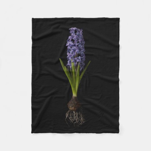 Flowers | Purple Hyacinth Bulb フリースブランケット (正面)