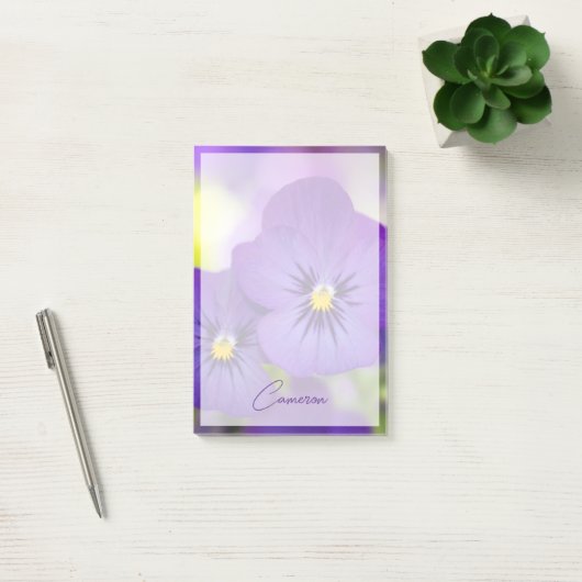 Flowers | Purple Pansies ポストイット (オフィス)