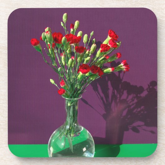 Flowers | Red Carantion Bouquet コースター (正面)