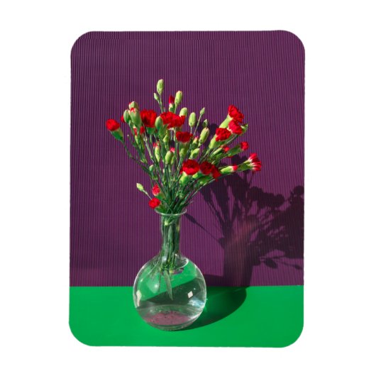 Flowers | Red Carantion Bouquet マグネット (縦)