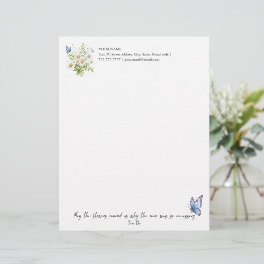 Flowers Remind Us レターヘッド (スタンド正面)