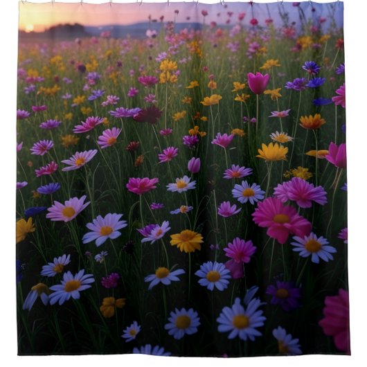 Flowers Shower Curtain シャワーカーテン (正面)