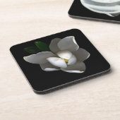 Flowers | Single White Magnolia Blossom コースター (左側)
