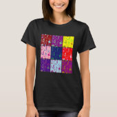 Flowers Squares Art Tシャツ (正面)