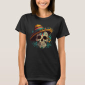 Flowers Sugar Skull Cinco De mayo Mexican Dia de L Tシャツ (正面)