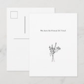 Flowers Sweet And Cute Proud Of You Quote Card ポストカード (正面/裏面)
