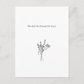 Flowers Sweet And Cute Proud Of You Quote Card ポストカード (正面)