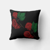  Flowers Throw Pillow クッション (裏面)