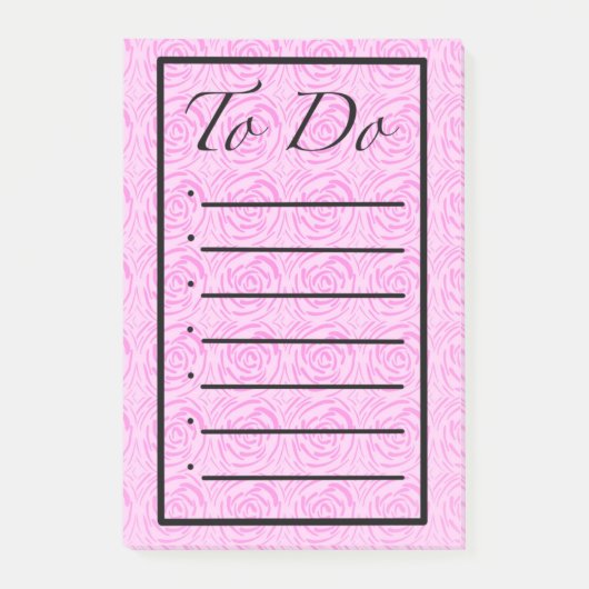 Flowers To Do List Post it Notes ポストイット (正面)