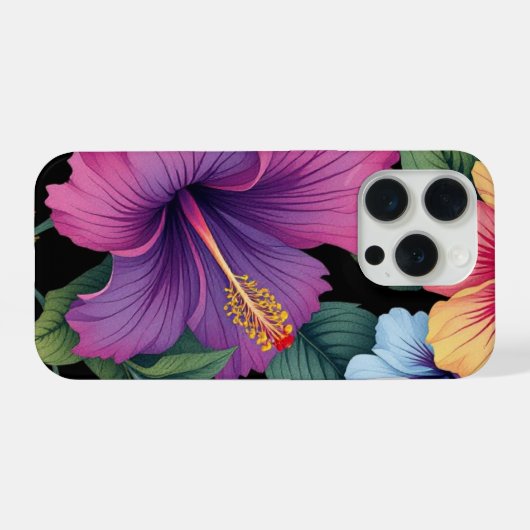 FLOWERS TROPICAL iPhoneケース (裏面横)