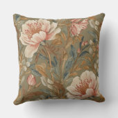 Flowers,Vintage, Glamorous Garden Blooms クッション (裏面)