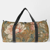 Flowers, Vintage,Glamorous Garden Blooms,  ダッフルバッグ (裏面)