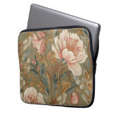 Flowers, Vintage,Glamorous Garden Blooms ラップトップスリーブ (正面左)