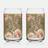 Flowers, Vintage,Glamorous Garden Blooms , Drinkwa ガラス缶 (左)