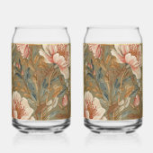 Flowers, Vintage,Glamorous Garden Blooms , Drinkwa ガラス缶 (裏面)