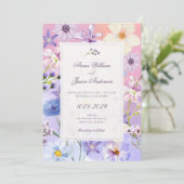 Flowers wedding 招待状 (スタンド正面)