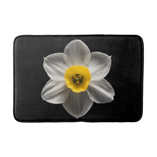 Flowers | White Daffodil Flower バスマット (正面)