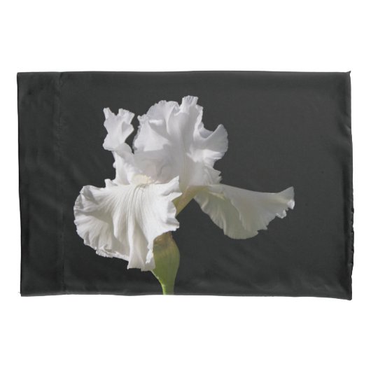 Flowers | White Iris 枕カバー (正面)