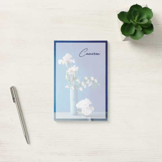 Flowers | White Iris in Vase ポストイット (オフィス)