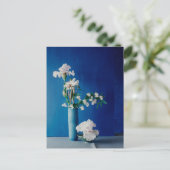 Flowers | White Iris in Vase ポストカード (スタンド正面)