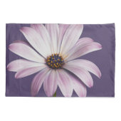 Flowers | White & Purple Daisy 枕カバー (裏面)