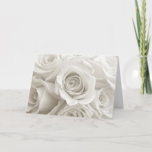 Flowers | White Roses カード (正面)