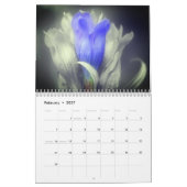 Flowers With A Touch Of Color  カレンダー (2月 2027)