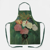 Flowers with Ivy by Henri Rousseau,ヴィンテージフローラ エプロン (正面)