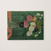 Flowers with Ivy by Henri Rousseau,ヴィンテージフローラ ジグソーパズル (横)