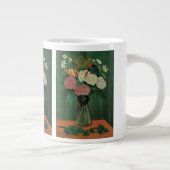 Flowers with Ivy by Henri Rousseau,ヴィンテージフローラ ジャンボコーヒーマグカップ (右)