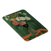 Flowers with Ivy by Henri Rousseau,ヴィンテージフローラ マグネット (右側)