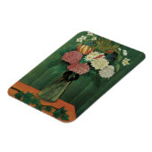 Flowers with Ivy by Henri Rousseau,ヴィンテージフローラ マグネット (左側)