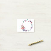 Flowers Wreath Frame Boundary Flower Border ポストイット (デスク上)