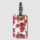 Flowers Zinnia Bouquet Maureen Girard Colorful ラゲッジタグ (正面縦)