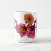 Flowers Zinnia Maureen Girard Bouquet Sachet コーヒーマグカップ (中央)