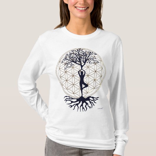 Flowertree of Life Longsleeve Tシャツ (正面)