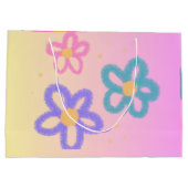 Flowery cute Gift bag ラージペーパーバッグ (裏面)