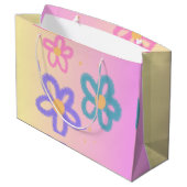 Flowery cute Gift bag ラージペーパーバッグ (裏面アングル)