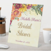 Flowery Fall Bridal Shower 台座サイン (インサイチュ)