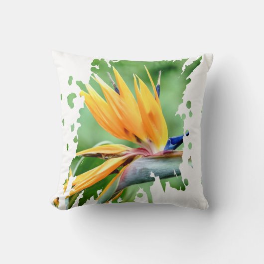 Flowery Splatter クッション (正面)