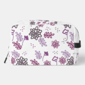 Flowery toiletry bag / Trousse de toilette fleurie ドップキット (裏面)